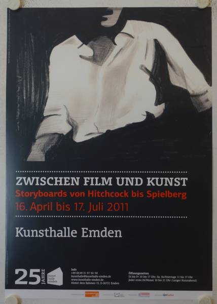 Zwischen Film und Kunst - Storyboards von Hitchcock bis Spielberg original release german exhibition poster